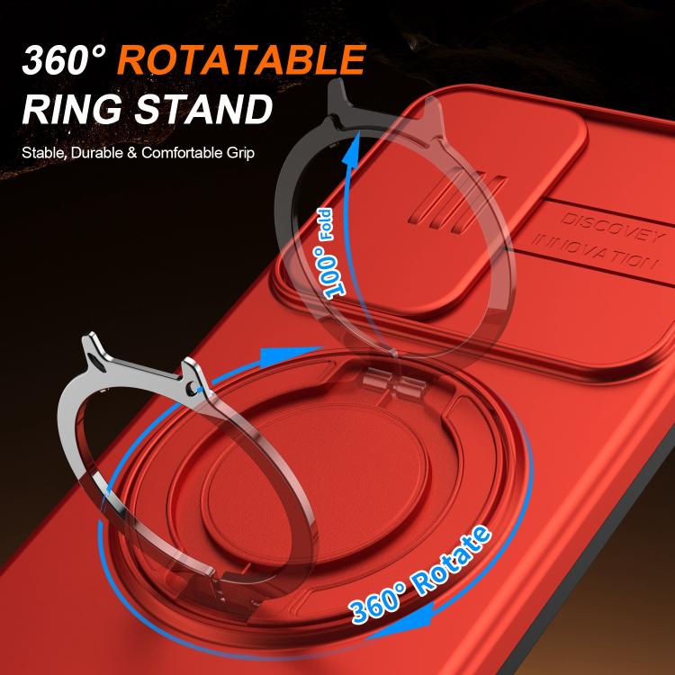 For Galaxy A55 5G Camera Sliding Shield Magnetic Rotation Holder Phone Case