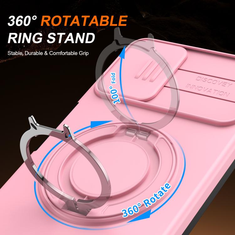 For Galaxy A06 / A07 4G Camera Sliding Shield Magnetic Rotation Holder Phone Case