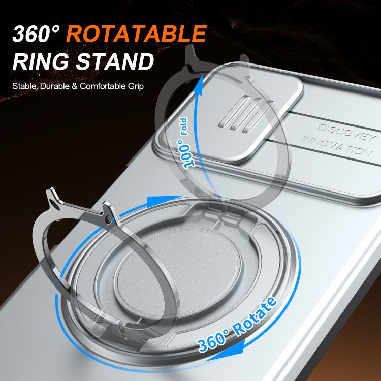 For Galaxy A06 / A07 4G Camera Sliding Shield Magnetic Rotation Holder Phone Case