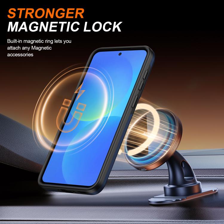 For Galaxy A37 5G / A36 5G Camera Sliding Shield Magnetic Rotation Holder Phone Case