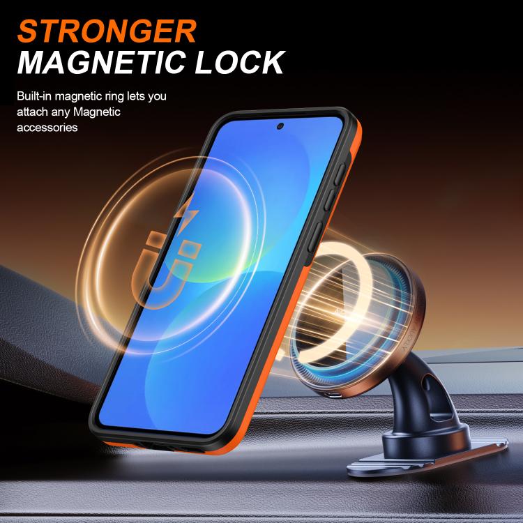For Galaxy A56 5G Camera Sliding Shield Magnetic Rotation Holder Phone Case
