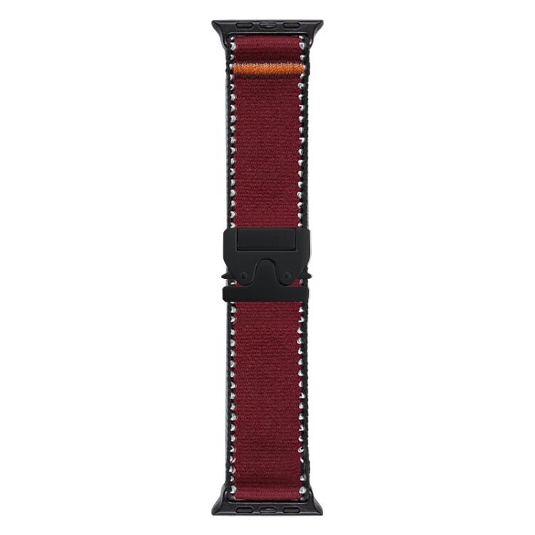 For Apple Watch 42 / 44 / 45 / 46 / 49mm xDfind Nylon Wild Path Parachute Buckle Watch Band