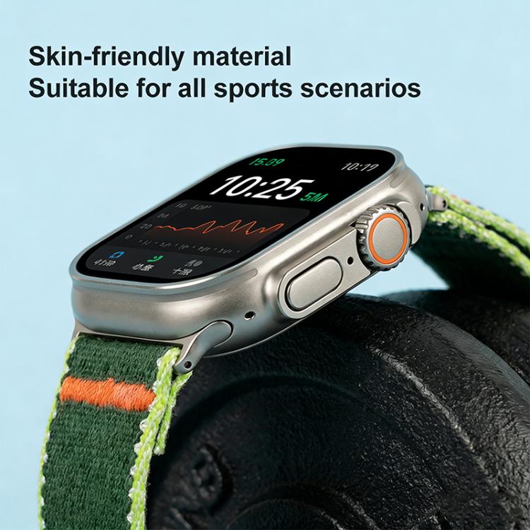 For Apple Watch 38 / 40 / 41 / S11 42mm xDfind Nylon Wild Path Parachute Buckle Watch Band