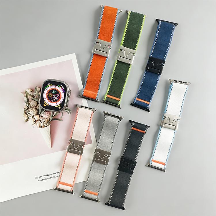 For Apple Watch 42 / 44 / 45 / 46 / 49mm xDfind Nylon Wild Path Parachute Buckle Watch Band