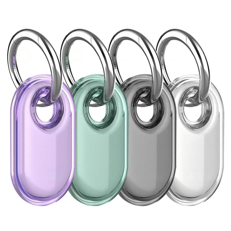 For Samsung Galaxy SmartTag2 XDcase 4pcs Full-Coverage Waterproof TPU Protective Case with Keychain