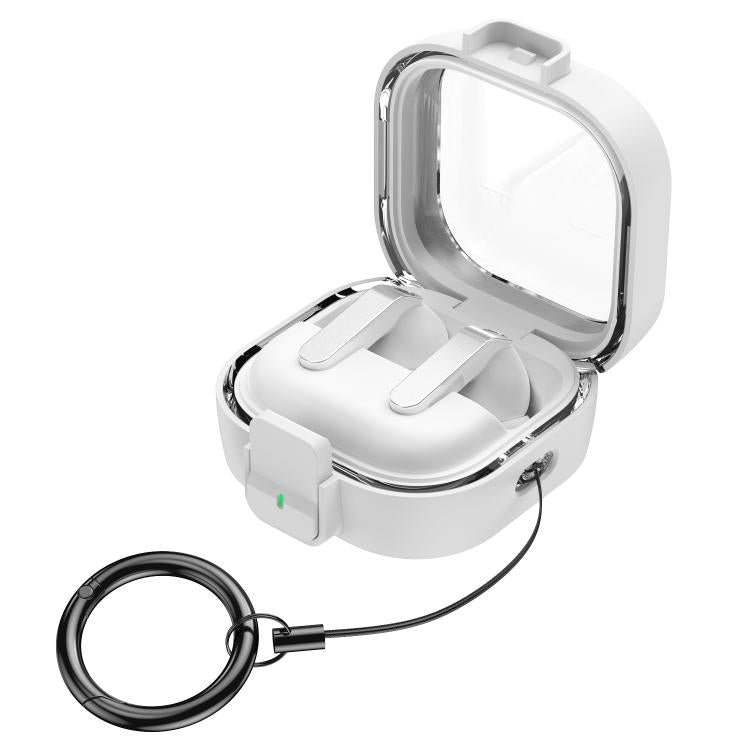 For Samsung Galaxy Buds4 / Buds4 Pro Clear Color Snap Closure PC Earphones Protective Case
