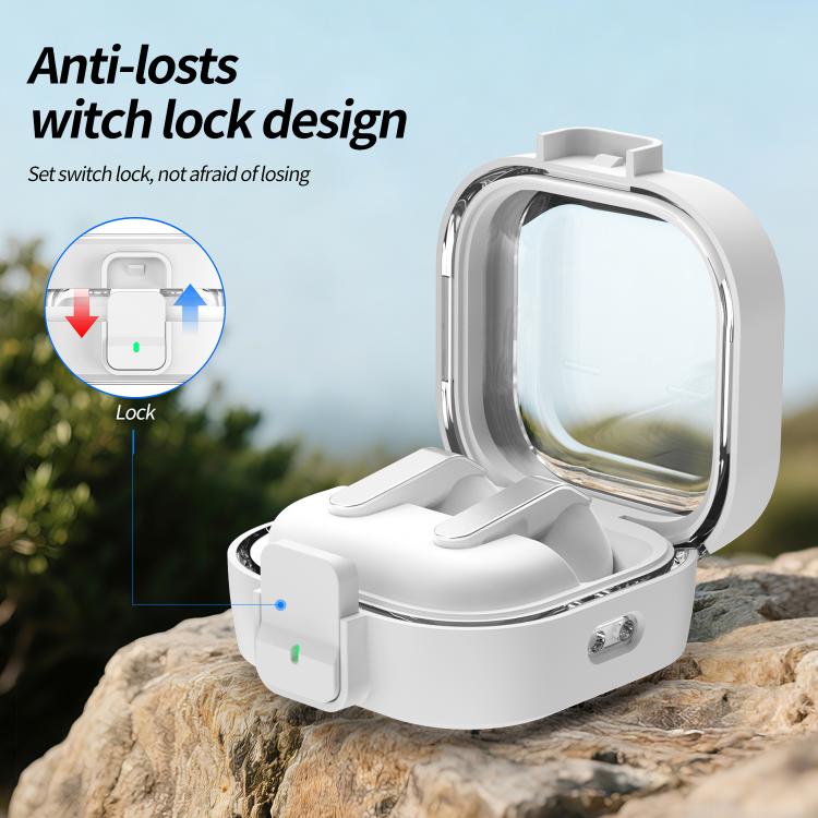 For Samsung Galaxy Buds4 / Buds4 Pro Clear Color Snap Closure PC Earphones Protective Case