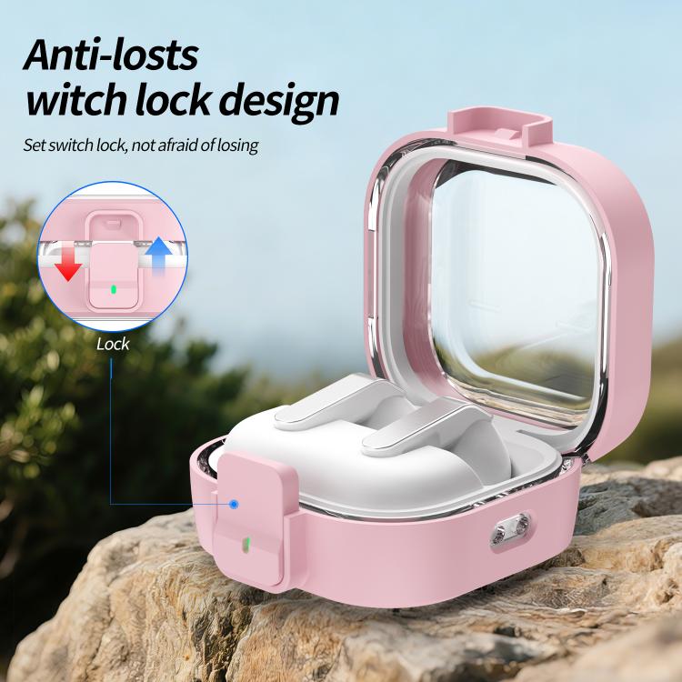 For Samsung Galaxy Buds4 / Buds4 Pro Clear Color Snap Closure PC Earphones Protective Case