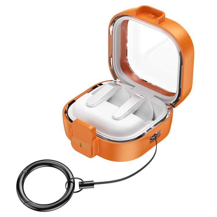 For Samsung Galaxy Buds4 / Buds4 Pro Clear Color Snap Closure PC Earphones Protective Case