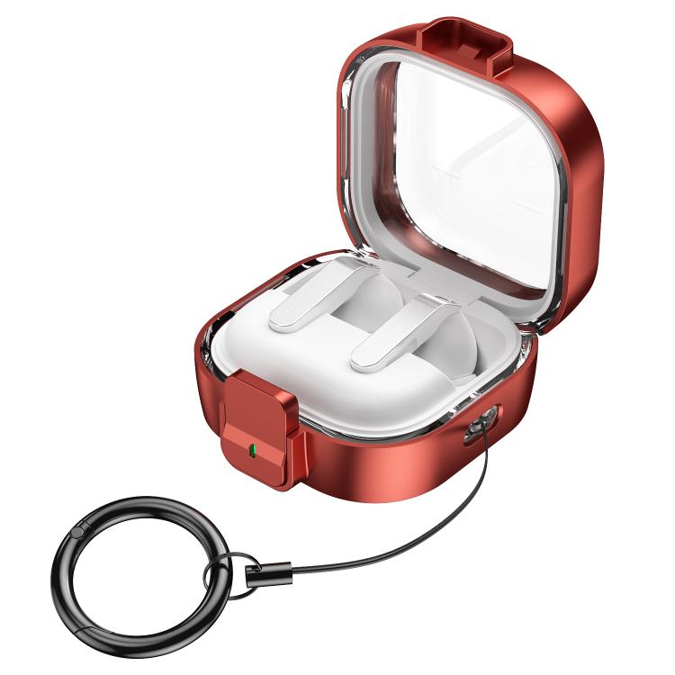 For Samsung Galaxy Buds4 / Buds4 Pro Clear Color Snap Closure PC Earphones Protective Case