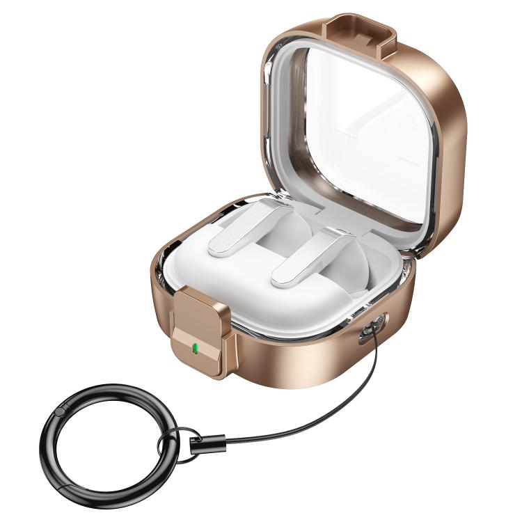 For Samsung Galaxy Buds4 / Buds4 Pro Clear Color Snap Closure PC Earphones Protective Case