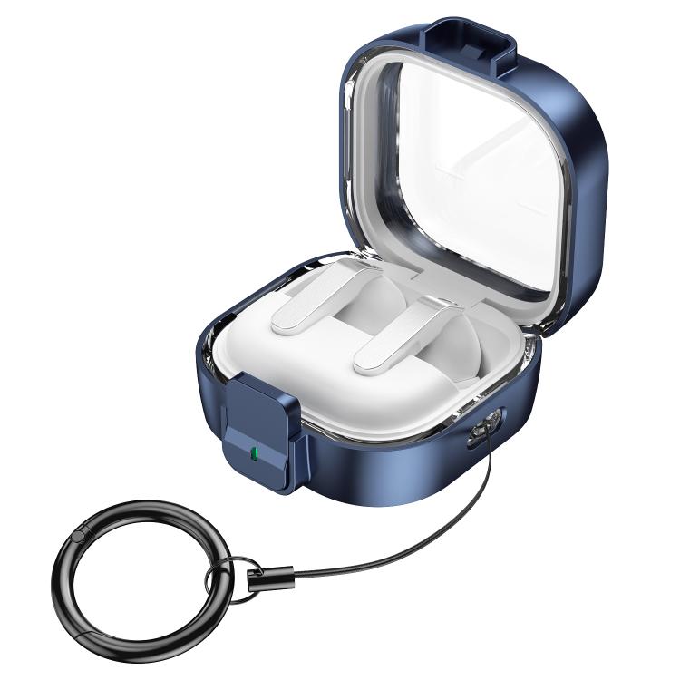 For Samsung Galaxy Buds4 / Buds4 Pro Clear Color Snap Closure PC Earphones Protective Case
