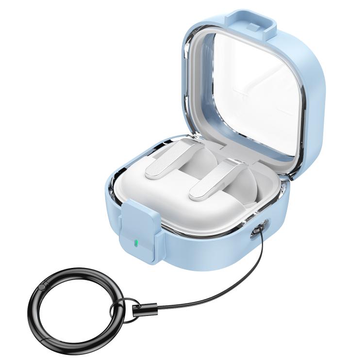 For Samsung Galaxy Buds4 / Buds4 Pro Clear Color Snap Closure PC Earphones Protective Case