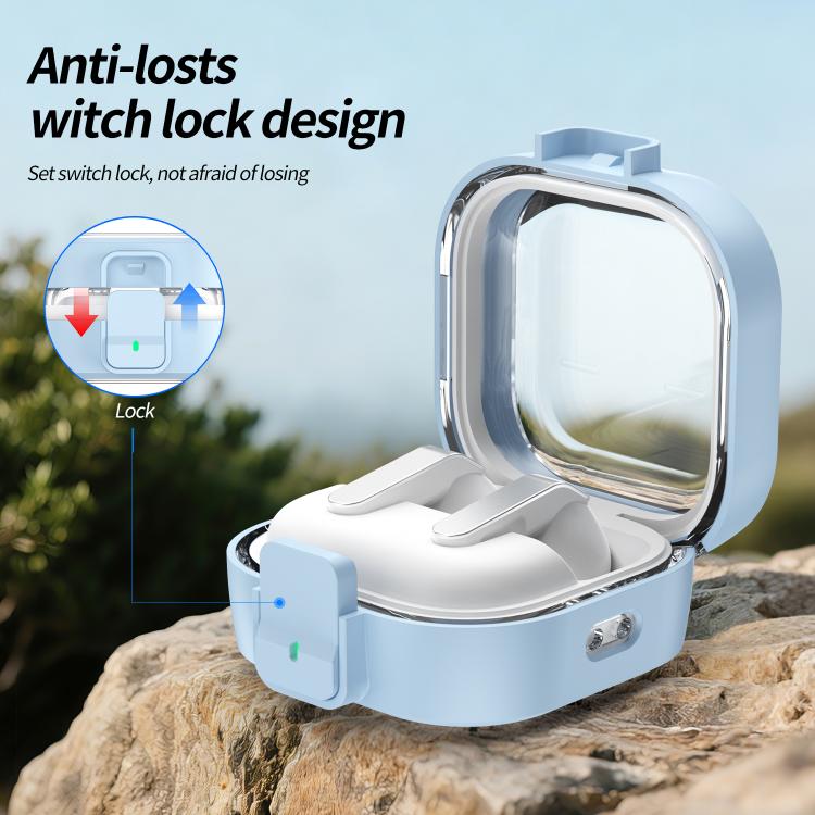 For Samsung Galaxy Buds4 / Buds4 Pro Clear Color Snap Closure PC Earphones Protective Case