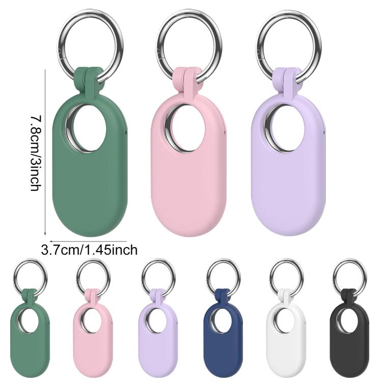 For Samsung Galaxy SmartTag2 XDcase 4pcs Full-Coverage Silicone Protective Case with Keychain