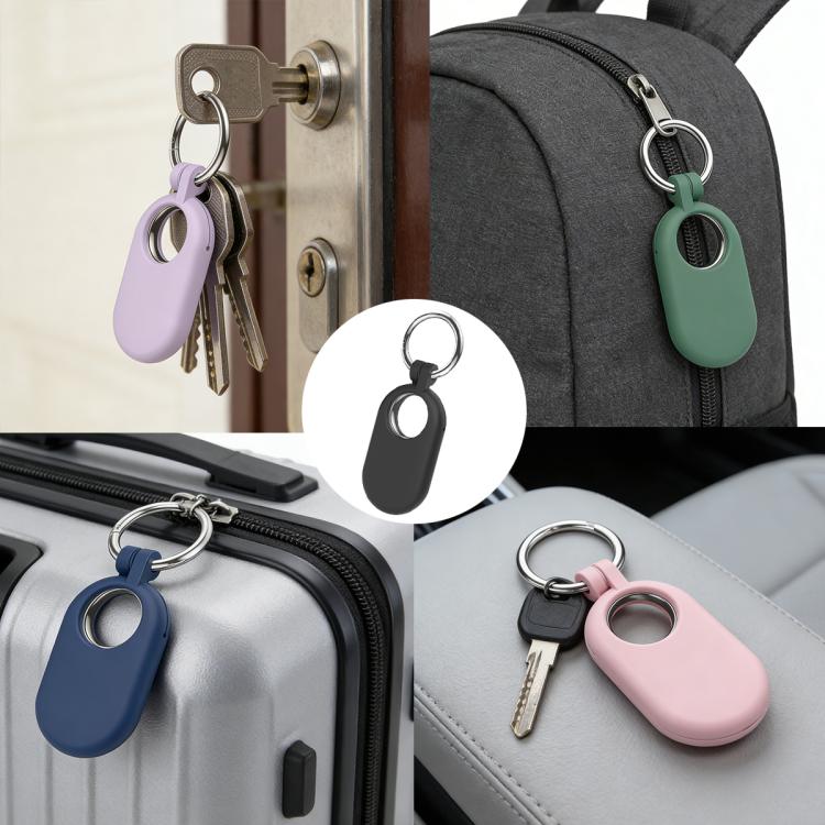 For Samsung Galaxy SmartTag2 XDcase 4pcs Full-Coverage Silicone Protective Case with Keychain