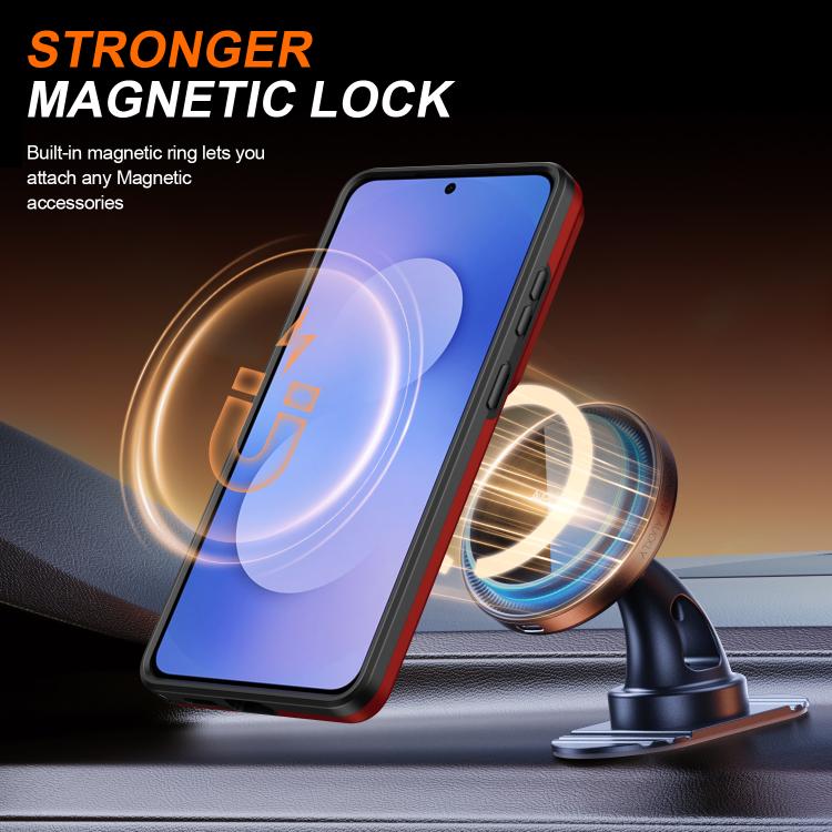 For Samsung Galaxy S26 Ultra 5G Camera Sliding Shield Magnetic Rotation Holder Phone Case