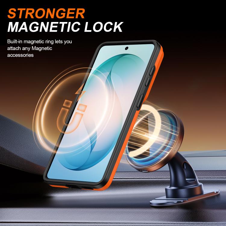 For Samsung Galaxy S26 5G Camera Sliding Shield Magnetic Rotation Holder Phone Case