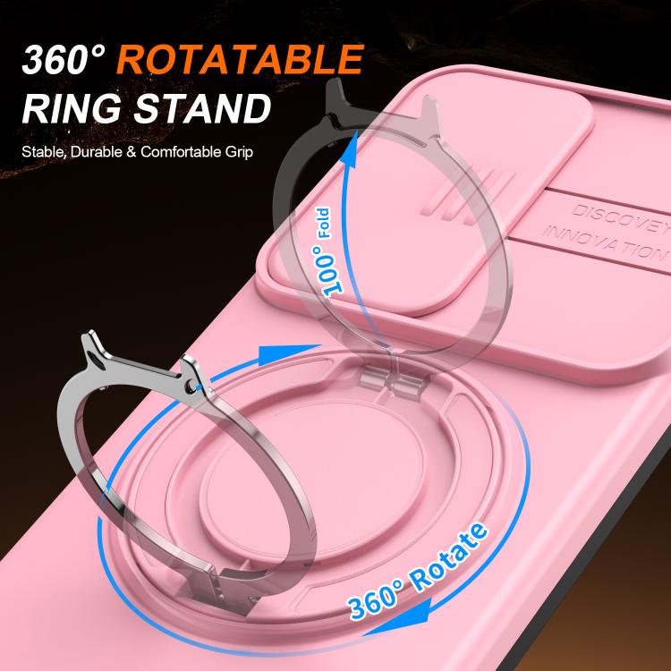 For Samsung Galaxy S26 5G Camera Sliding Shield Magnetic Rotation Holder Phone Case