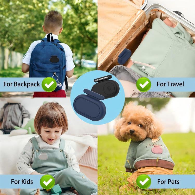 For Samsung Galaxy SmartTag2 XDcase 4pcs Waterproof Silicone Protective Case with Brooch