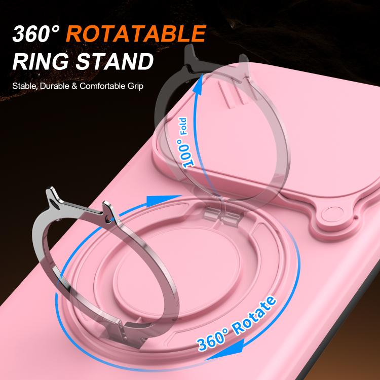 For Xiaomi 15T 5G Camera Sliding Shield Magnetic Rotation Holder Phone Case