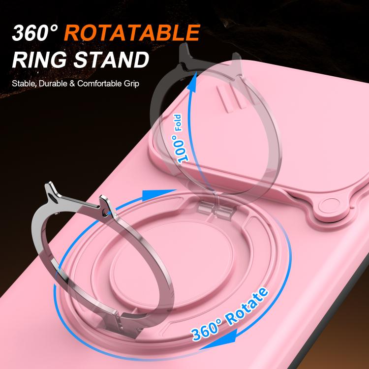 For Xiaomi 15T Pro 5G Camera Sliding Shield Magnetic Rotation Holder Phone Case