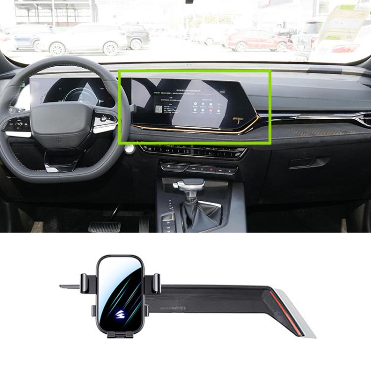 For Changan Oshan X5 Plus 2023 10.25/12.3 inch Car Screen Phone Holder Mount with Extension Arm - Black