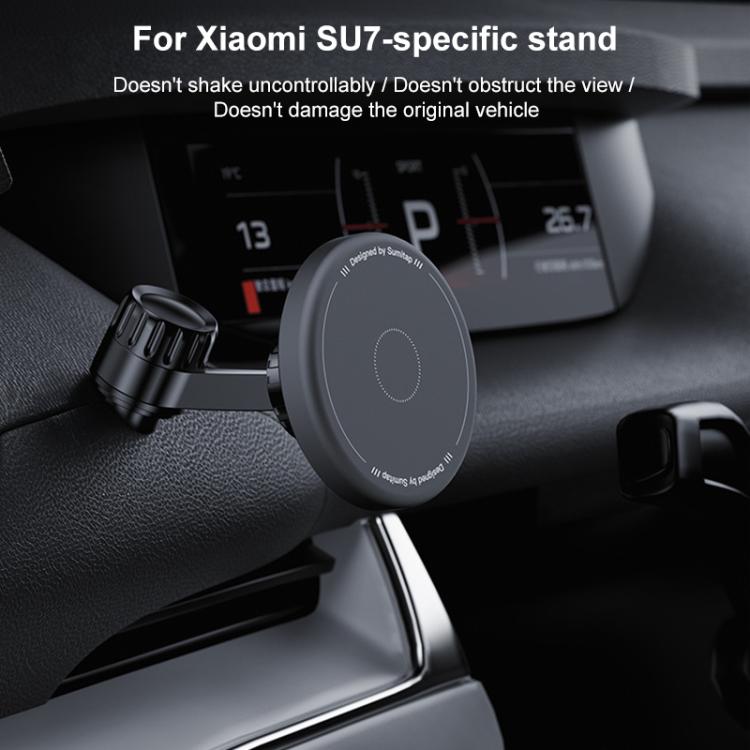 For Xiaomi Su 7 / Yu 7 Car Magnetic Phone Holder Mount - Black