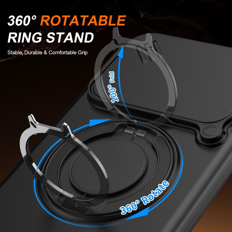 For Redmi 15C 5G / 4G Global 171mm Camera Sliding Shield Magnetic Rotation Holder Phone Case