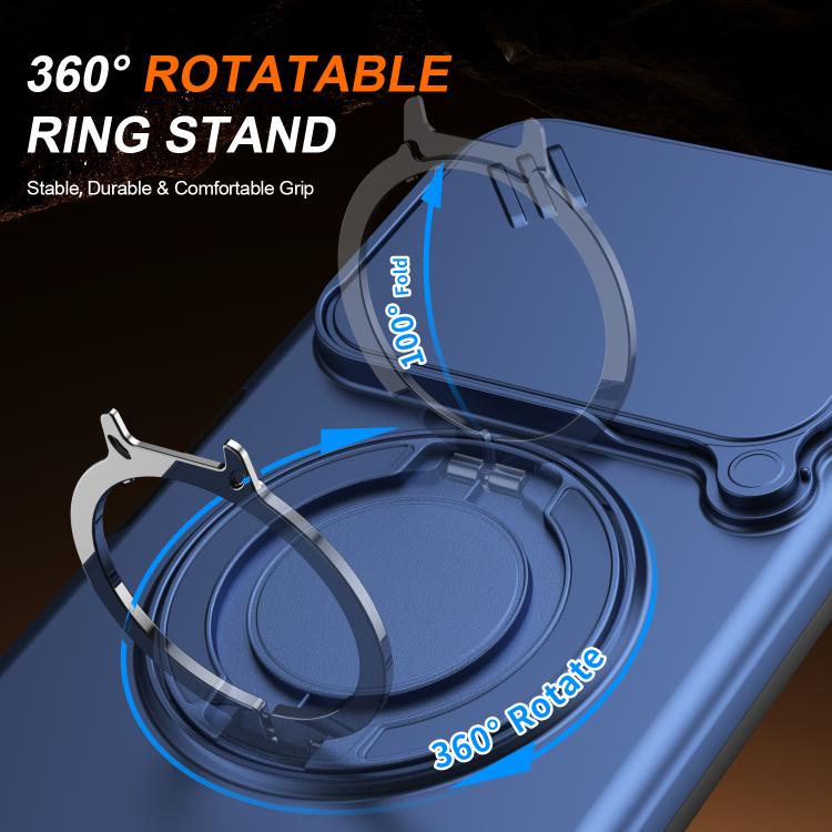 For Redmi 15C 5G / 4G EU 173mm Camera Sliding Shield Magnetic Rotation Holder Phone Case