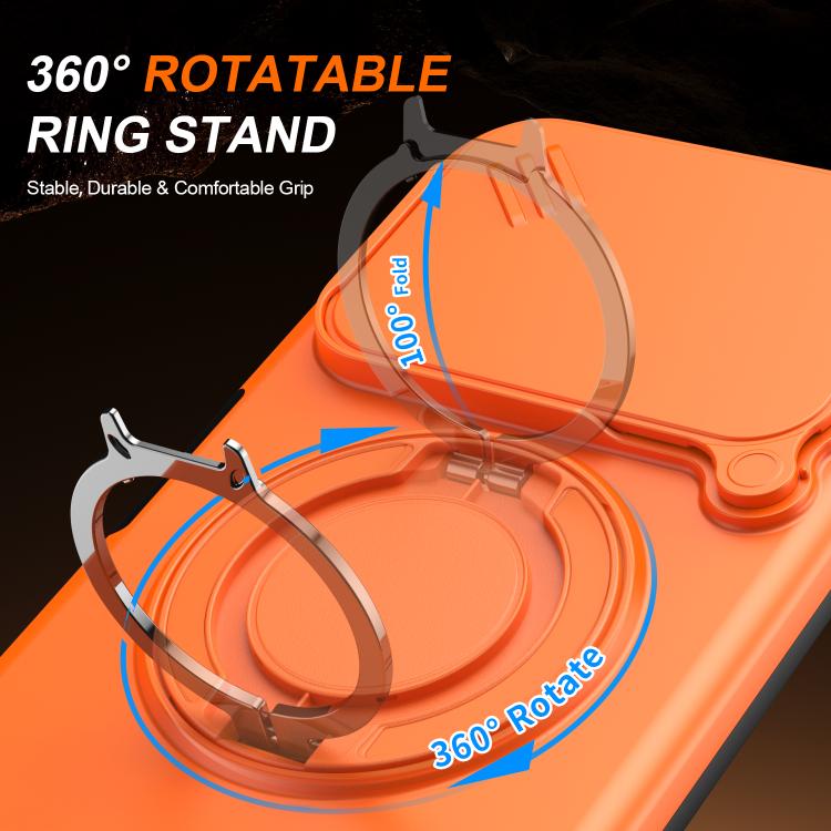 For Redmi 15C 5G / 4G EU 173mm Camera Sliding Shield Magnetic Rotation Holder Phone Case