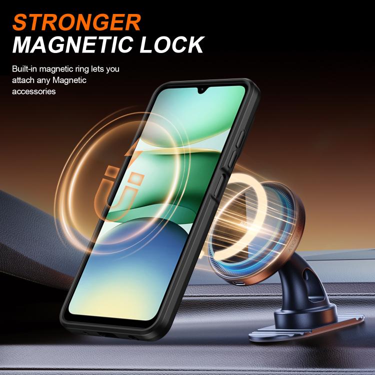 For Redmi A5 4G 171.7mm / Poco C71 Camera Sliding Shield Magnetic Rotation Holder Phone Case