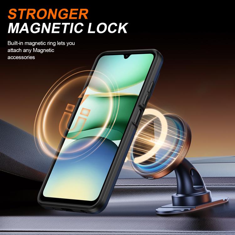 For Redmi A5 4G 171.7mm / Poco C71 Camera Sliding Shield Magnetic Rotation Holder Phone Case
