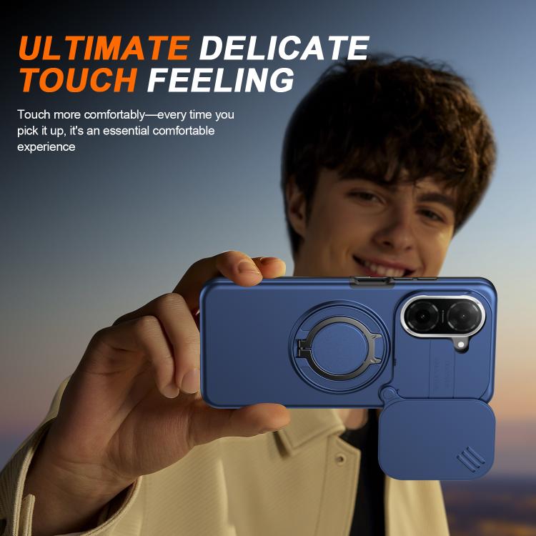 For Redmi A5 4G 171.7mm / Poco C71 Camera Sliding Shield Magnetic Rotation Holder Phone Case