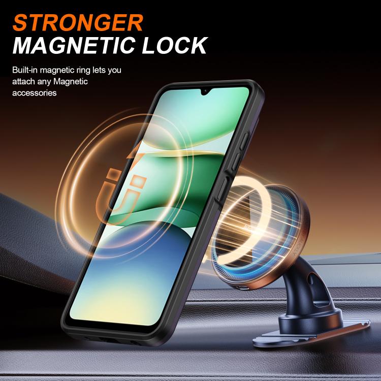 For Redmi A5 4G 171.7mm / Poco C71 Camera Sliding Shield Magnetic Rotation Holder Phone Case