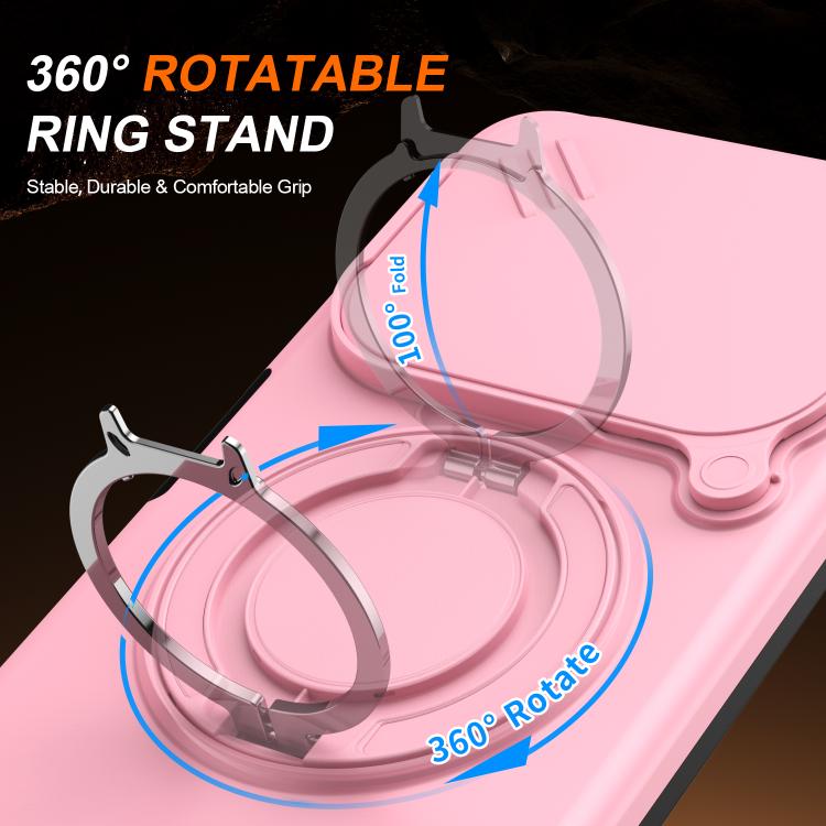 For Redmi A5 4G 171.7mm / Poco C71 Camera Sliding Shield Magnetic Rotation Holder Phone Case