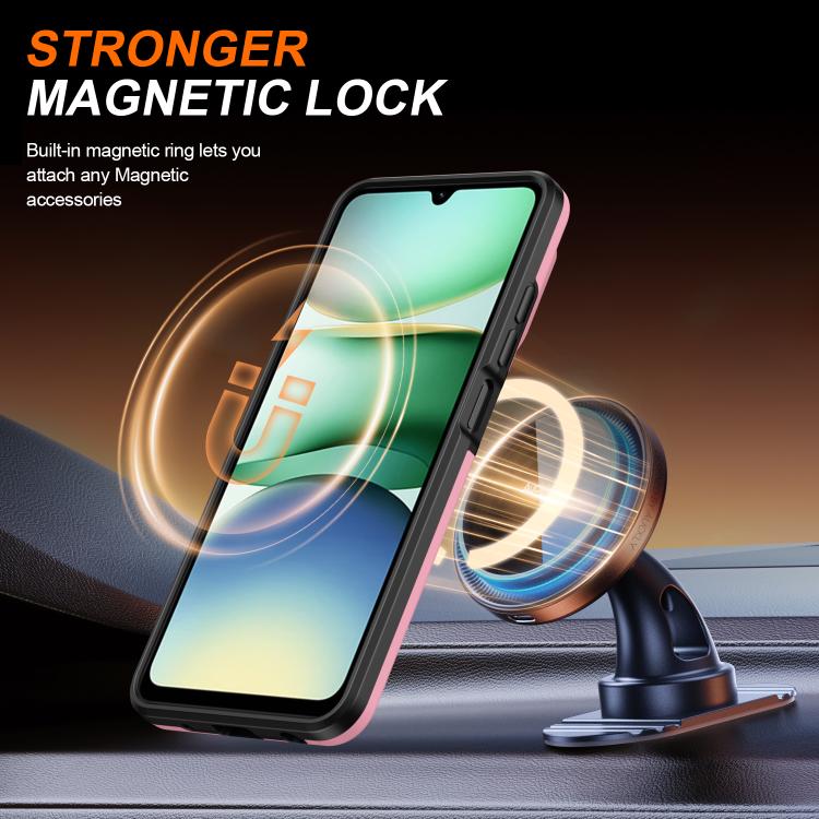 For Redmi A5 4G 171.7mm / Poco C71 Camera Sliding Shield Magnetic Rotation Holder Phone Case