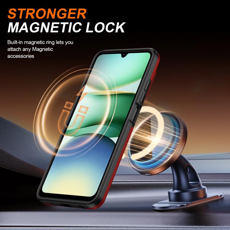 For Redmi A5 4G 171.7mm / Poco C71 Camera Sliding Shield Magnetic Rotation Holder Phone Case