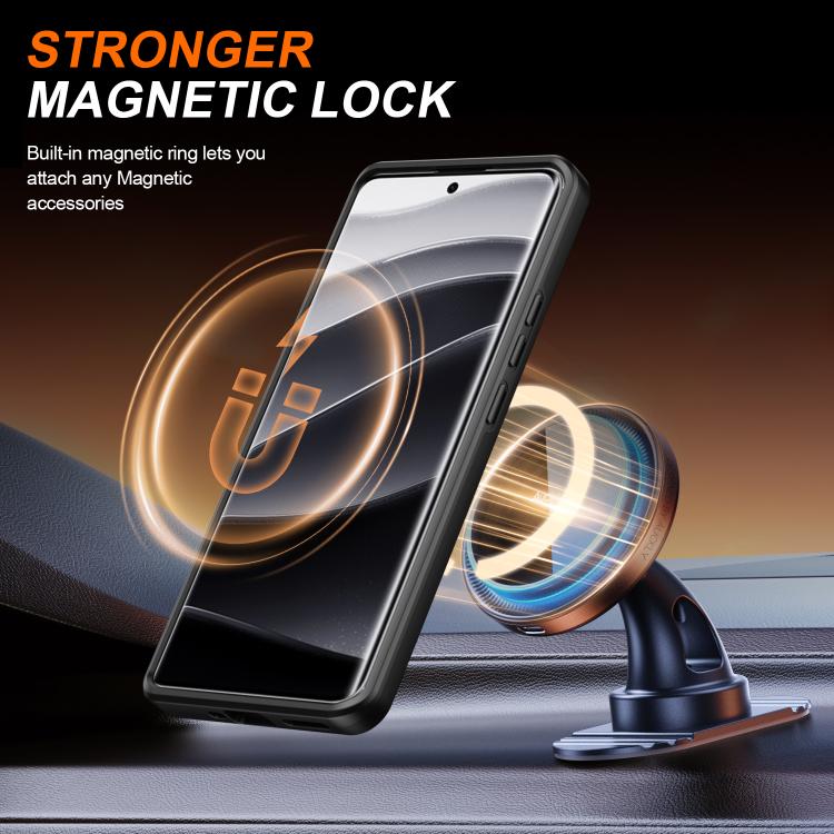 For Redmi Note 14 Pro 4G / 5G / 14 Pro+ Camera Sliding Shield Magnetic Rotation Holder Phone Case
