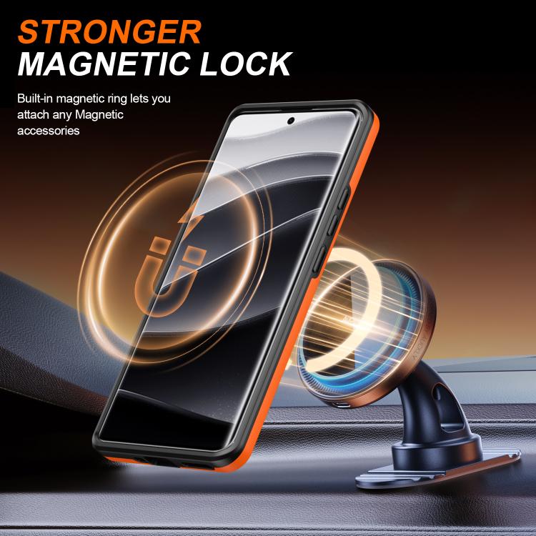 For Redmi Note 14 Pro 4G / 5G / 14 Pro+ Camera Sliding Shield Magnetic Rotation Holder Phone Case