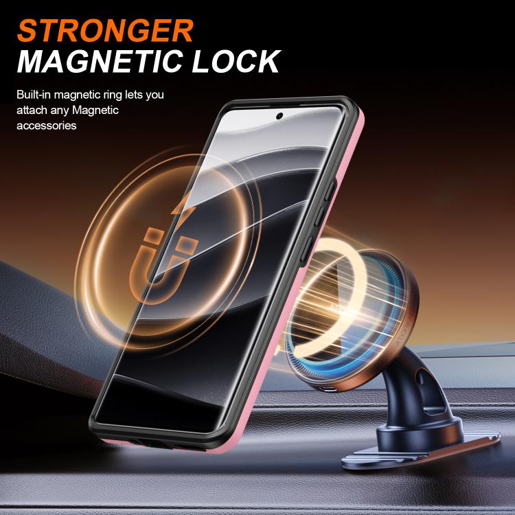 For Redmi Note 14 Pro 4G / 5G / 14 Pro+ Camera Sliding Shield Magnetic Rotation Holder Phone Case