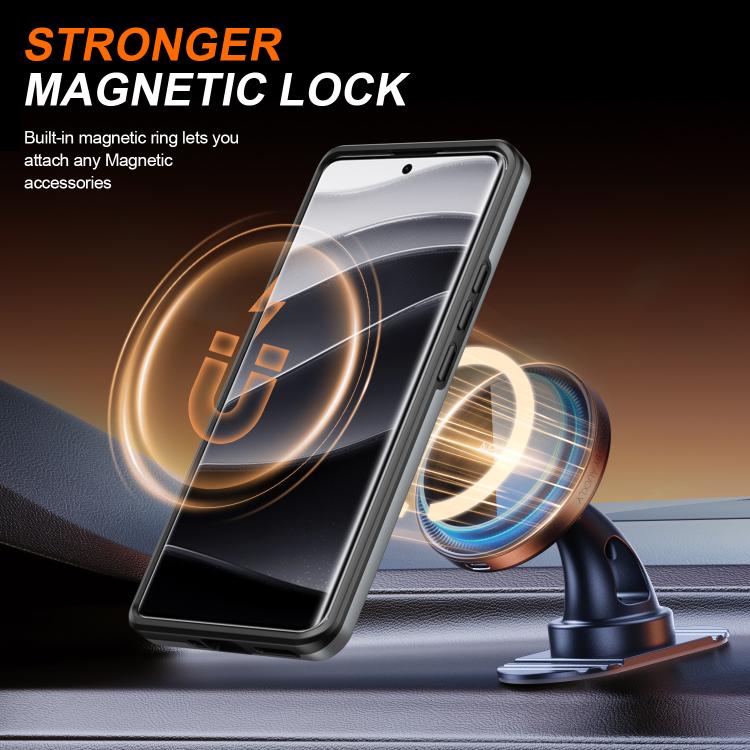 For Redmi Note 14 Pro 4G / 5G / 14 Pro+ Camera Sliding Shield Magnetic Rotation Holder Phone Case