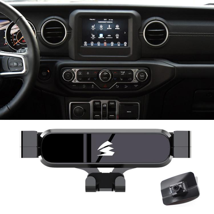 For Jeep Wrangler 2011-2018 Car Air Vent Metal Gravity Phone Holder Mount - Black