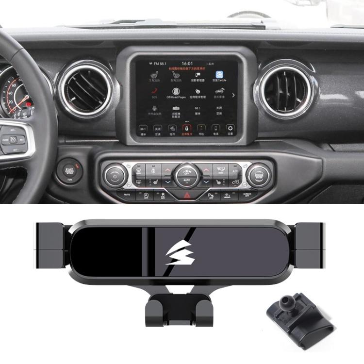For Jeep Wrangler 2019-2022 Car Air Vent Metal Gravity Phone Holder Mount - Black