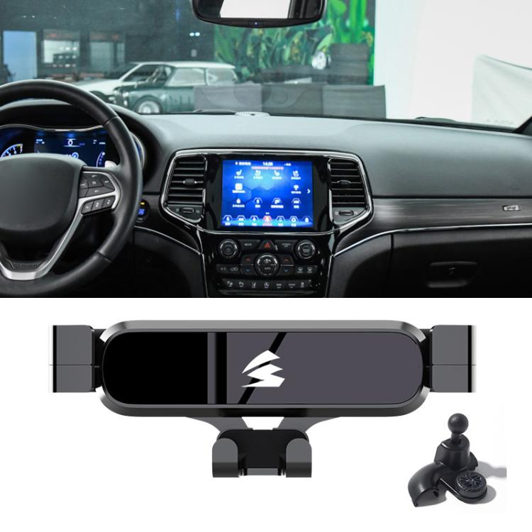 For Jeep Grand Cherokee 2021 Car Air Vent Metal Gravity Phone Holder Mount - Black