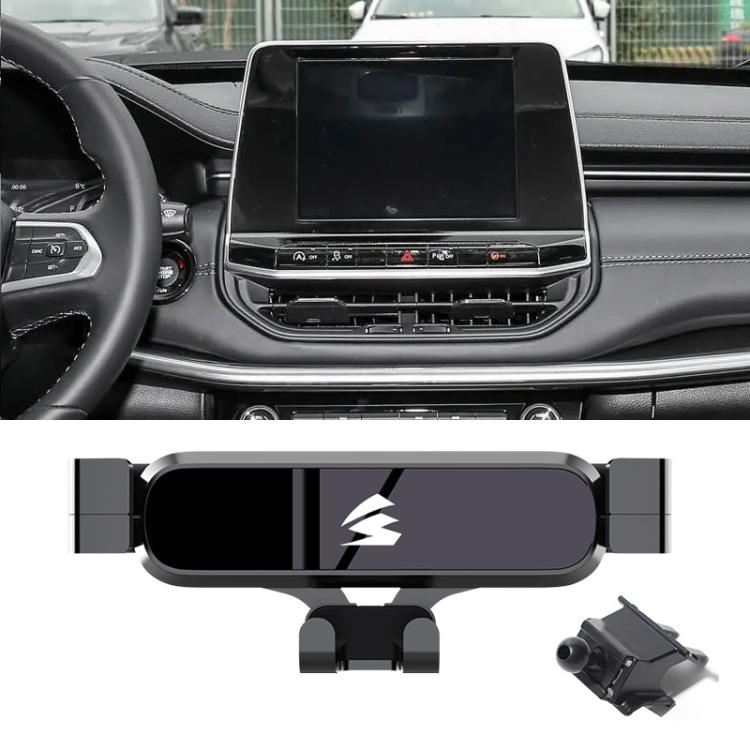 For Jeep Compass 2021 Car Air Vent Metal Gravity Phone Holder Mount - Black