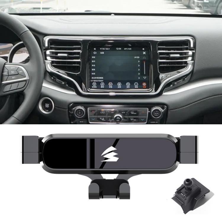 For Jeep Grand Commander 2018-2022 Car Air Vent Metal Gravity Phone Holder Mount - Black