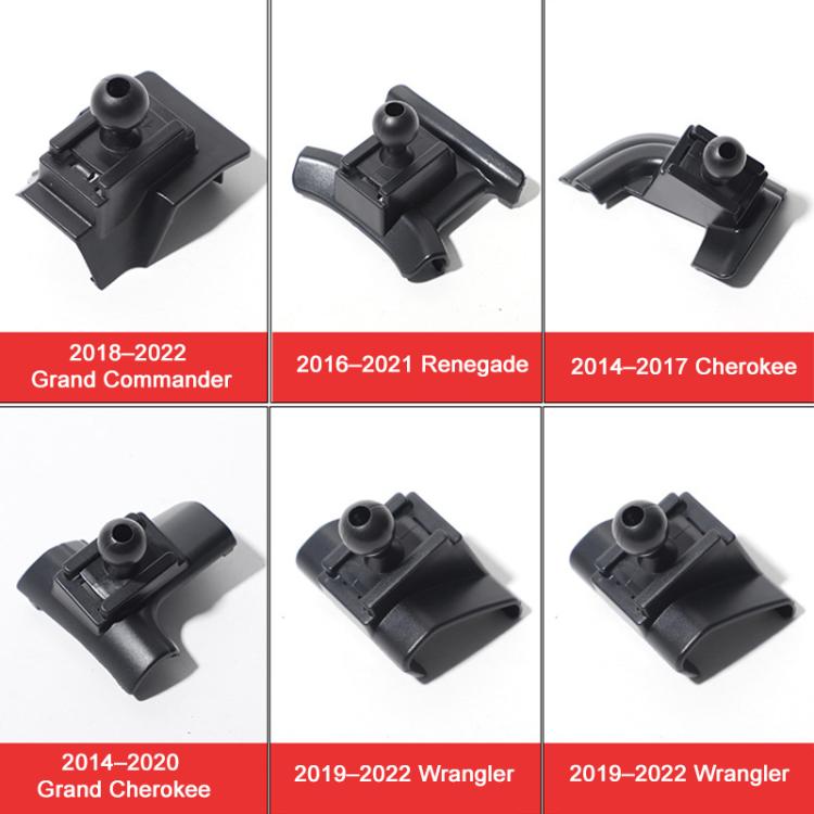 For Jeep Compass 2017-2020 Car Air Vent Metal Gravity Phone Holder Mount - Black