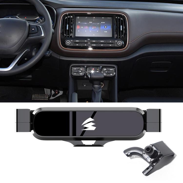 For Trumpchi GS3 2017-2020 Car Air Vent Metal Gravity Phone Holder Mount - Black