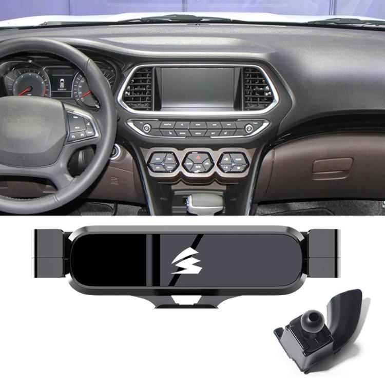 For Trumpchi GS4 2015-2017 Car Air Vent Metal Gravity Phone Holder Mount - Black